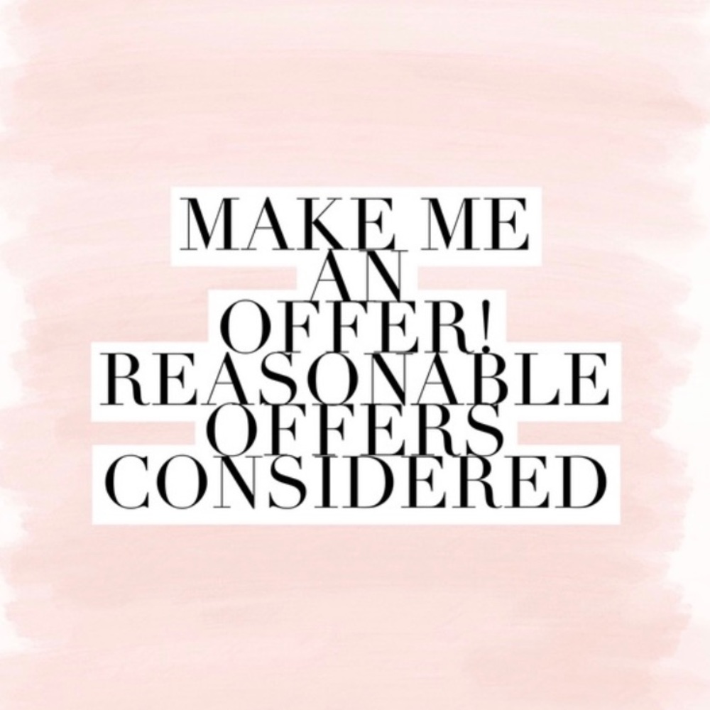 All reasonable offers will be considered!